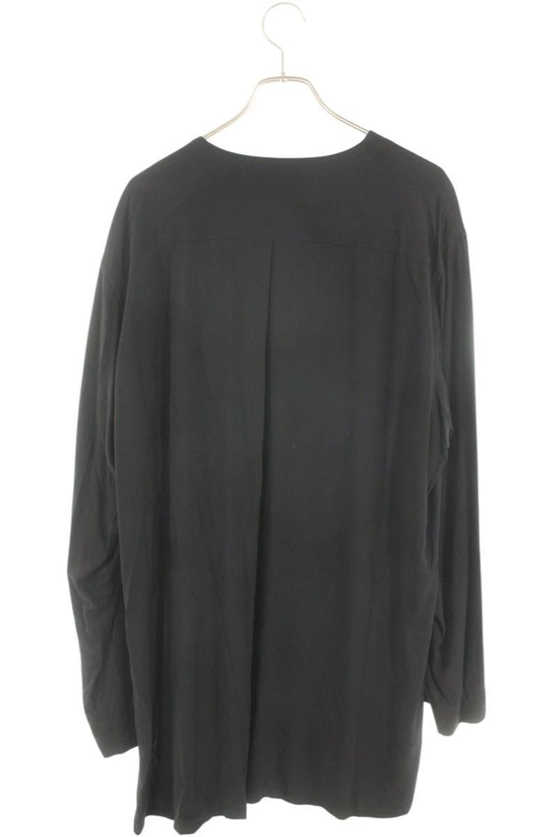Yohji Yamamoto YOHJI YAMAMOTO POUR HOMME 17SS No-collar long-sleeve shirt Size US XL / EU 56 / 4 - 2 Thumbnail