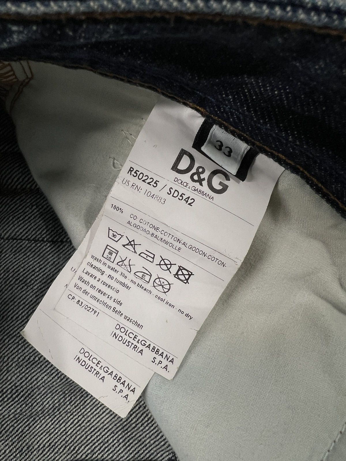 Dolce & Gabbana 00s Vintage Dolce & Gabbana Patchwork Jeans Size US 33 - 10 Thumbnail