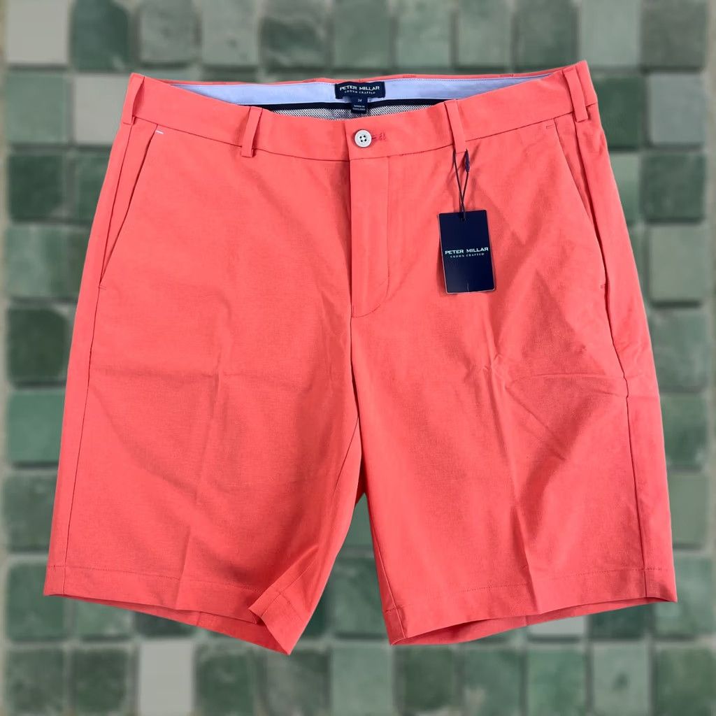 Peter Millar Peter Millar Surge Performance Shorts Men 34 Golf Shorts Regular 34 Orange Crown NWT Crown 125 NWT Size US 34 / EU 50 - 1 Thumbnail