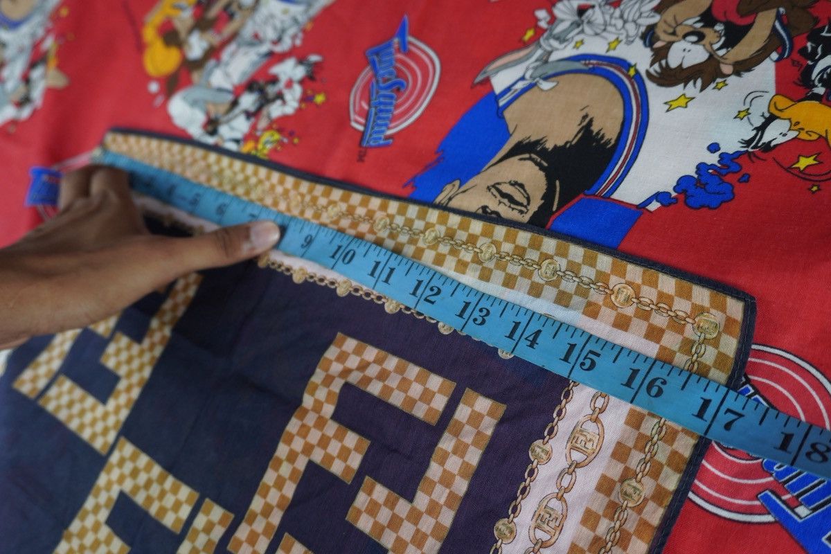 Fendi × Vintage Fendi Handkerchief Bandana Pocketsquare Silk Hand Twill Size ONE SIZE - 8 Thumbnail