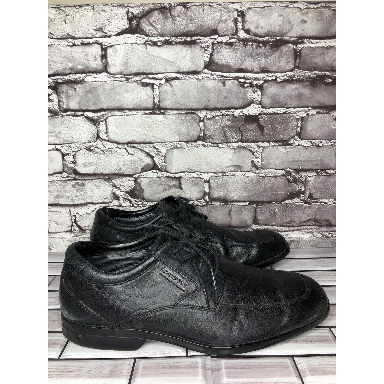 Rockport Rockport Adiprene Black Leather Oxfords Lace Up Casual Shoes Size US 11 / EU 44 - 1 Thumbnail