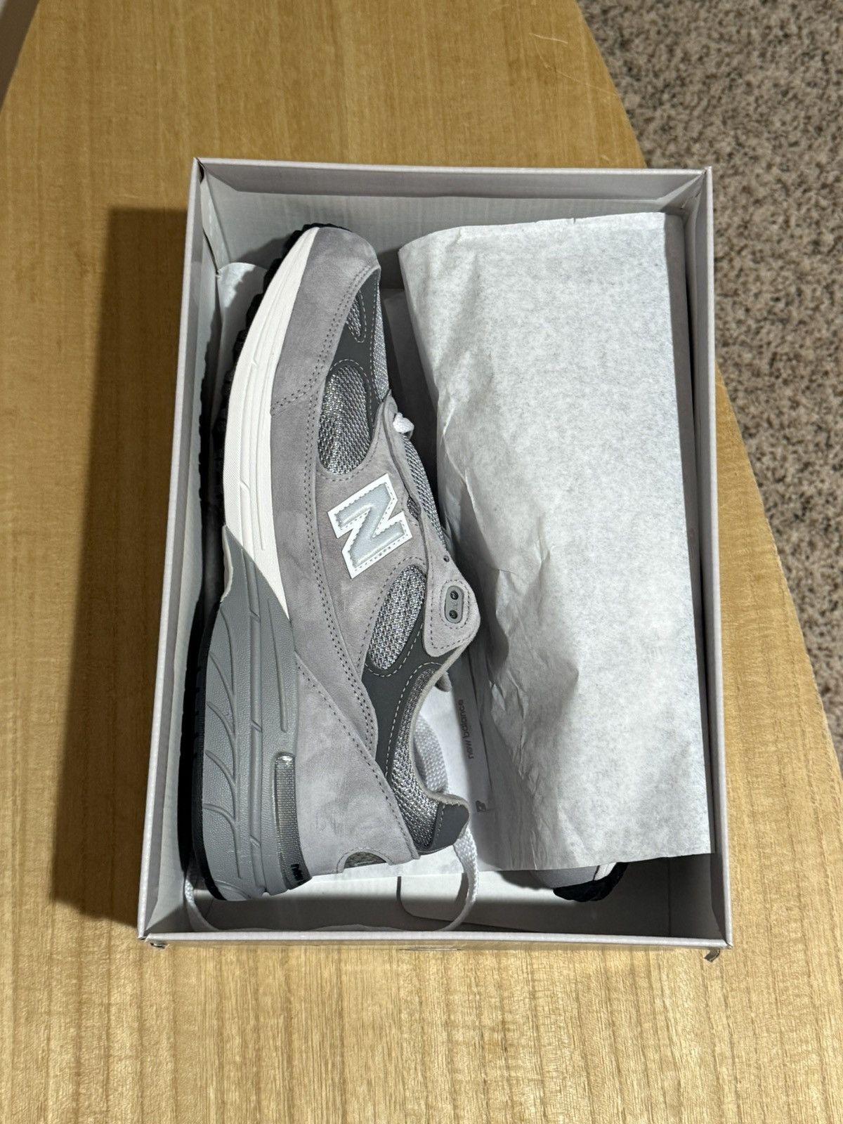 New Balance 993 Grey Made In Usa Abzorb Running Shoes, Men's (Size 10.5)