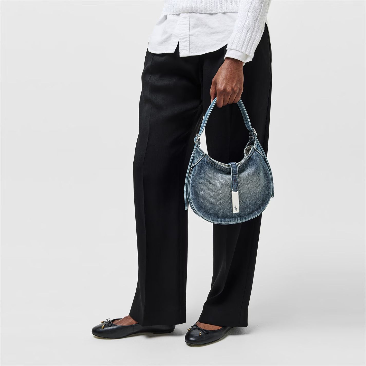 Polo Ralph Lauren o1g2r1mq0825 Size: OS / Calfskin Mini Shoulder Bag in Blue Size ONE SIZE - 3 Thumbnail