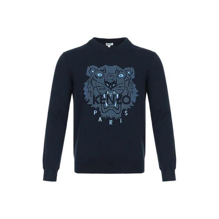 Kenzo Tiger Logo Round Neck Sweater for Men -2507