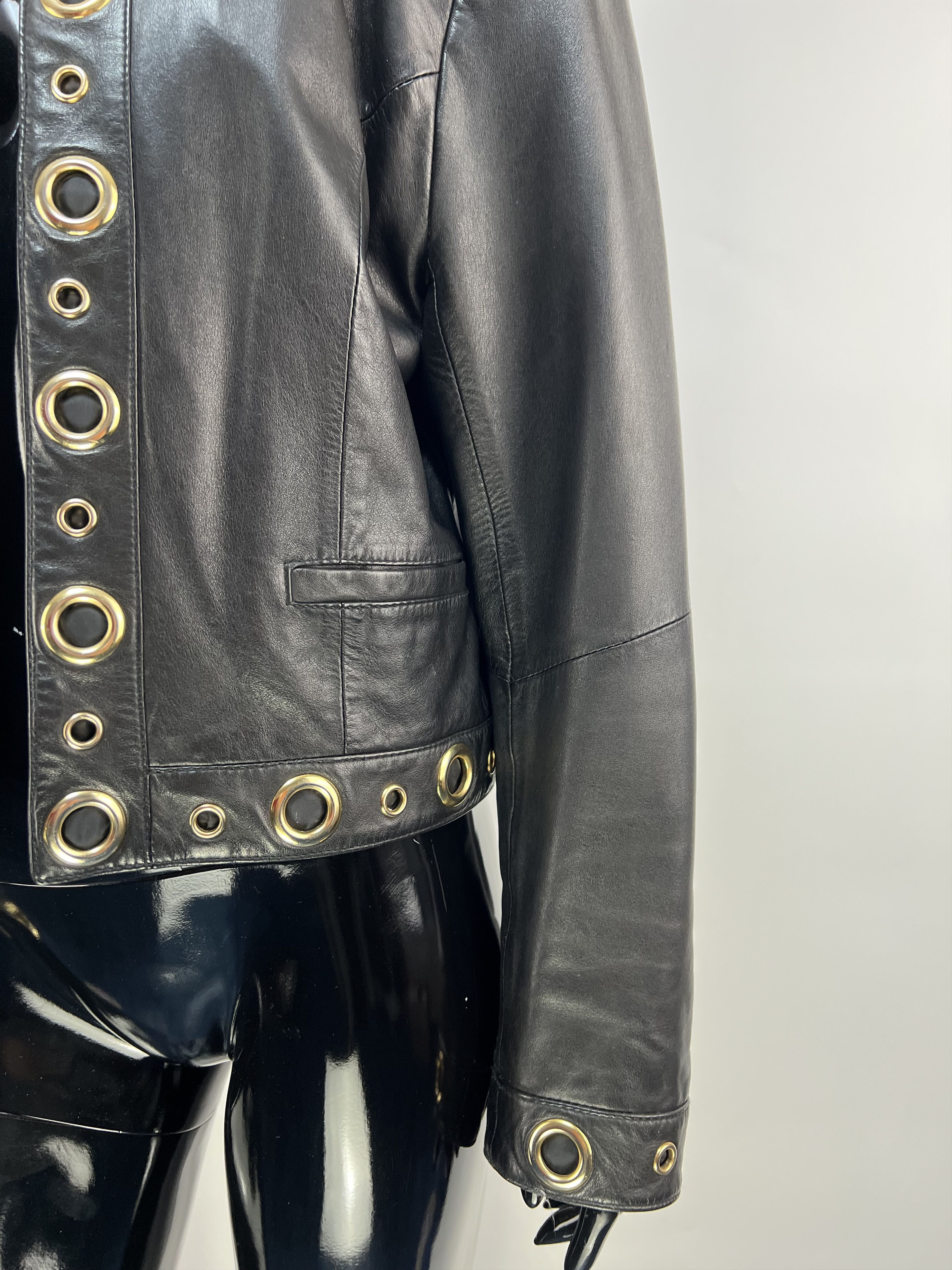 Vintage 80s Rare Vintage Dino’z Women’s Leather Jacket Size IT 44 Size M / US 6-8 / IT 42-44 - 6 Thumbnail