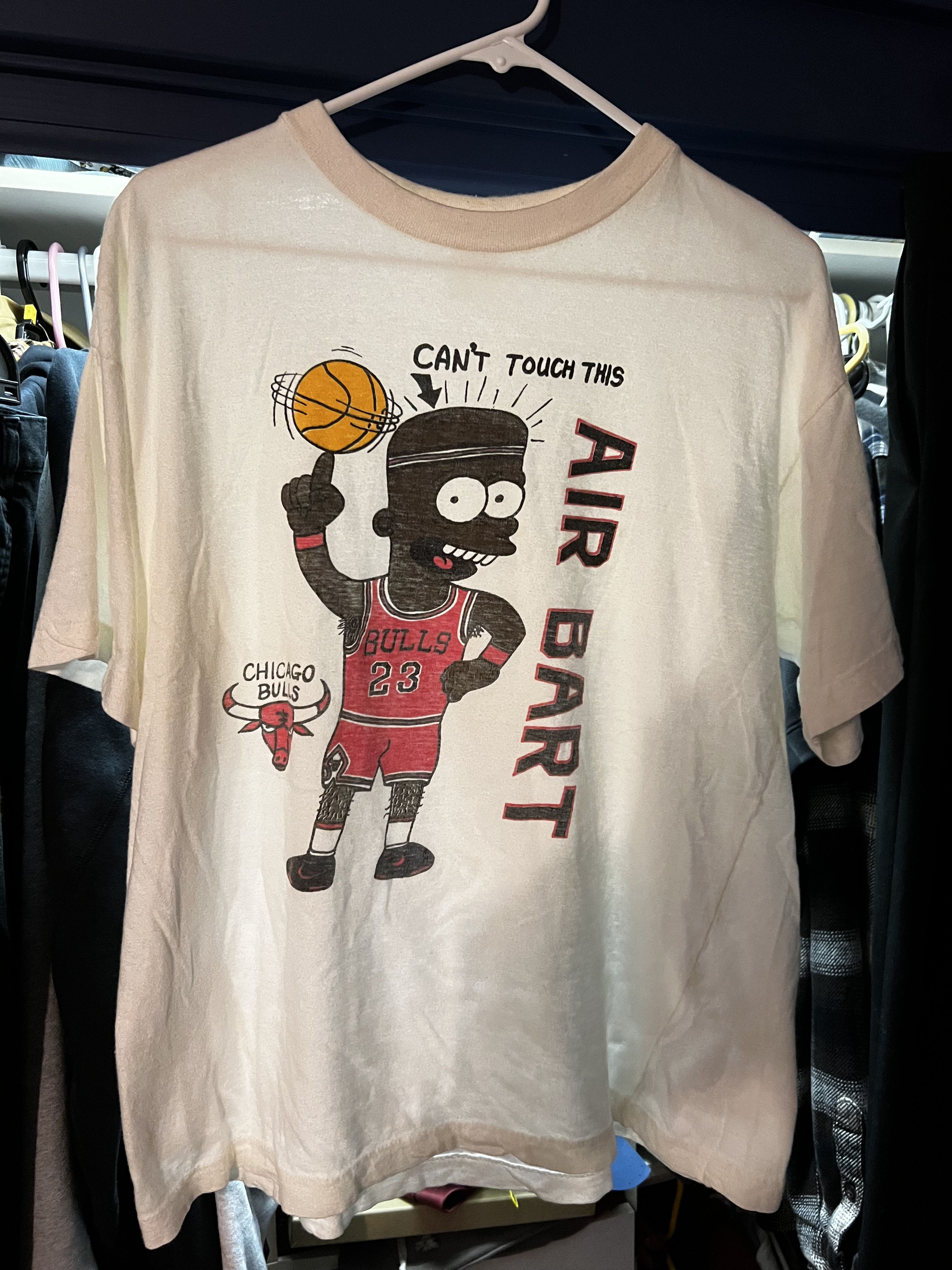Vintage Bart Simpson Chicago Bulls Vintage T-Shirt Size US M / EU 48-50 / 2 - 1 Thumbnail