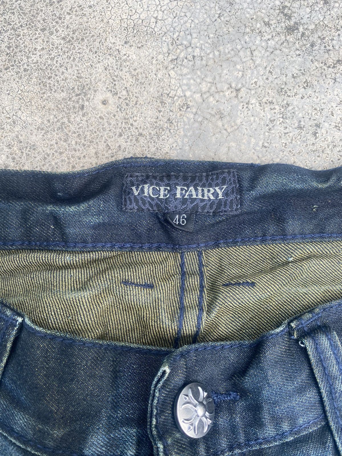 If Six Was Nine × Japanese Brand Flare Jeans Vice Fairy Clawmark Patches Studded Size US 32 / EU 48 - 12 Thumbnail