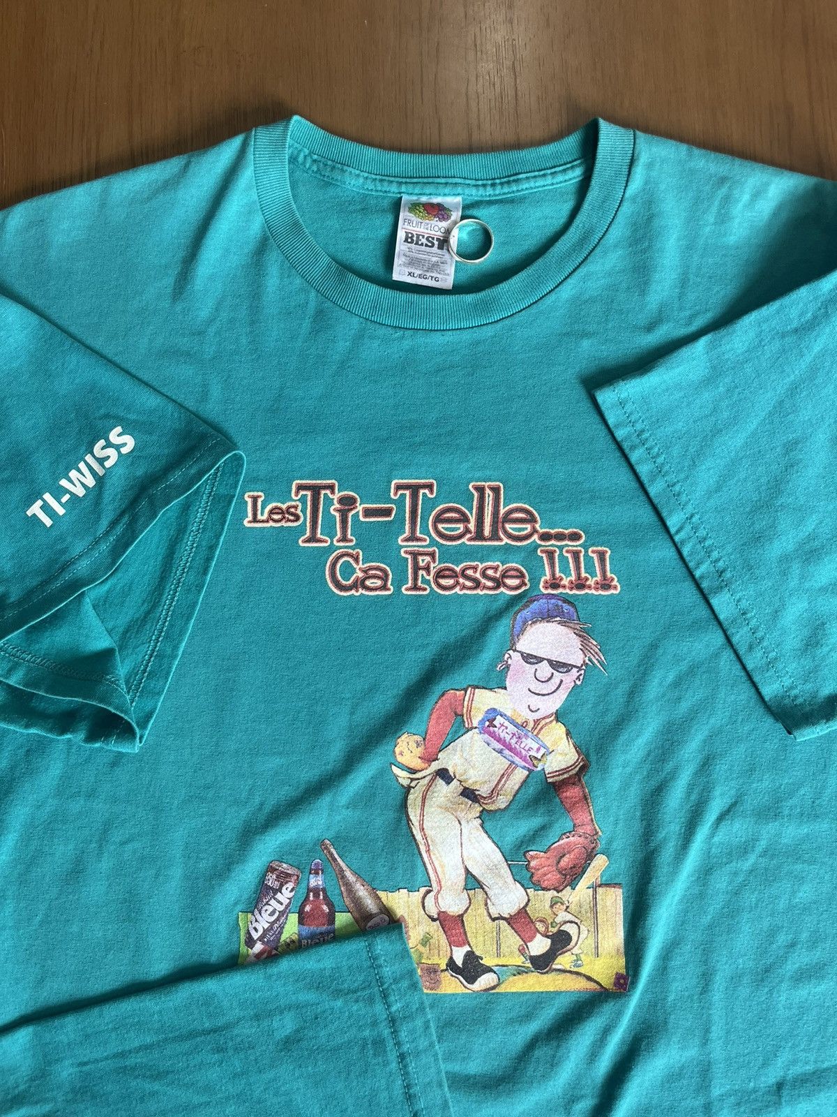 Vintage Vintage Les Ti-Telle… Ca Fesse !!! By Ti-wiss 00’s Tshirt Size US XL / EU 56 / 4 - 8 Thumbnail