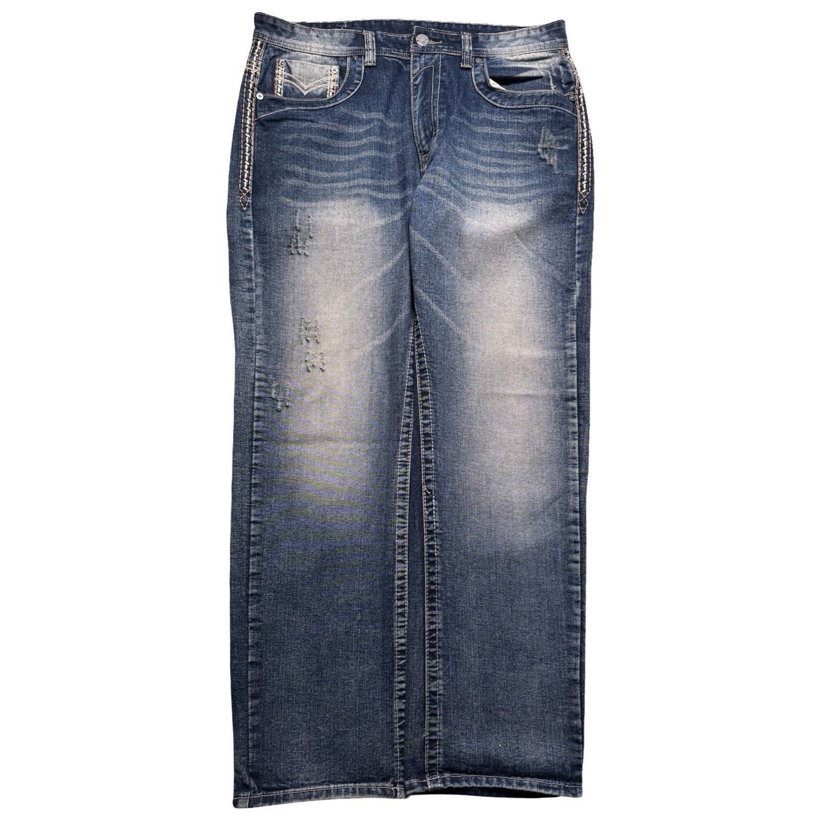 Other GS 115 Denim Men's Jeans Distressed Blue Jeans Size 36 Size US 36 / EU 52 - 3 Thumbnail