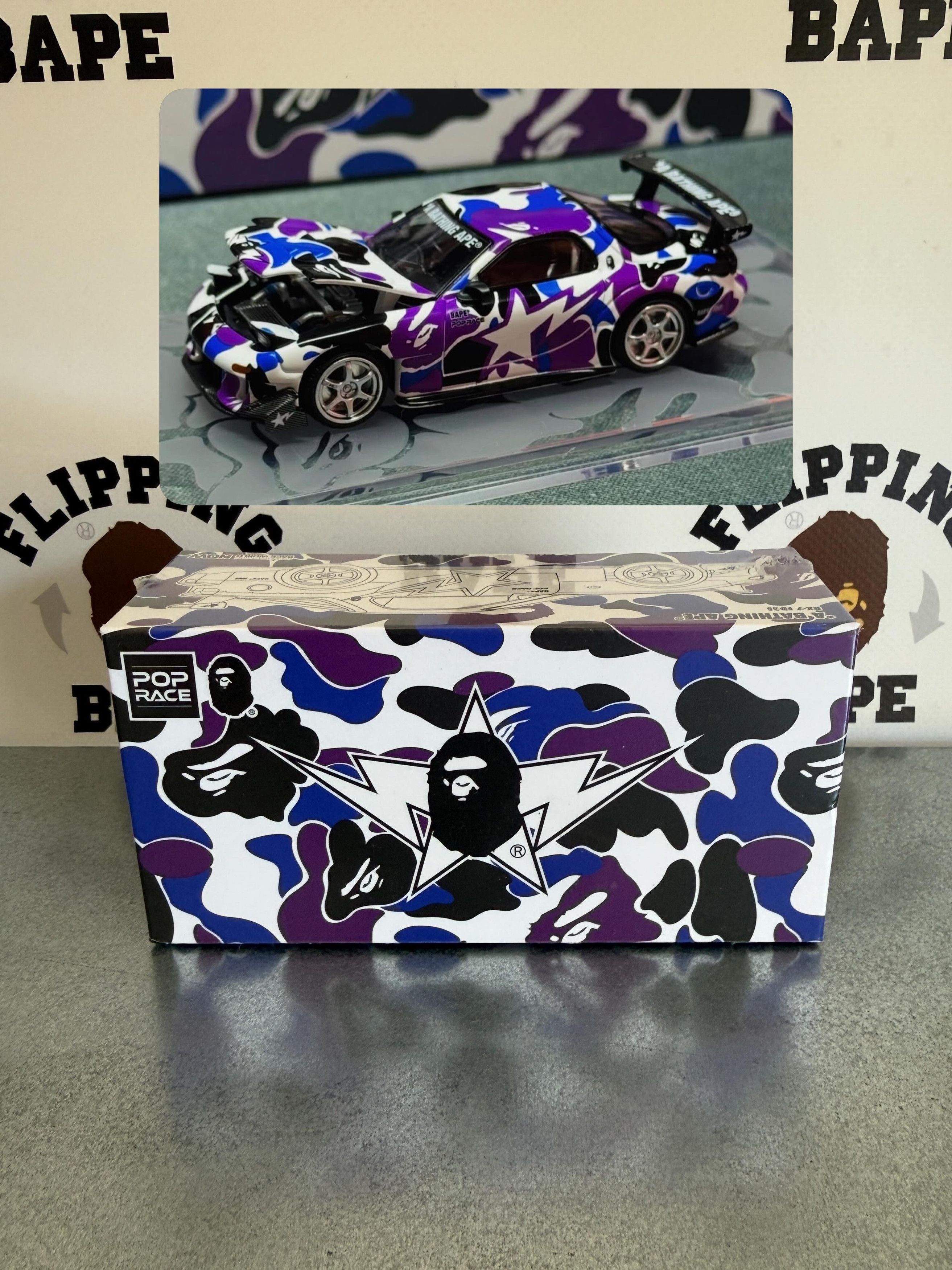 Bape BAPE STORE HONGKONG 20th ANNIVERSARY 1/64 MAZDA CAR Size ONE SIZE - 1 Thumbnail