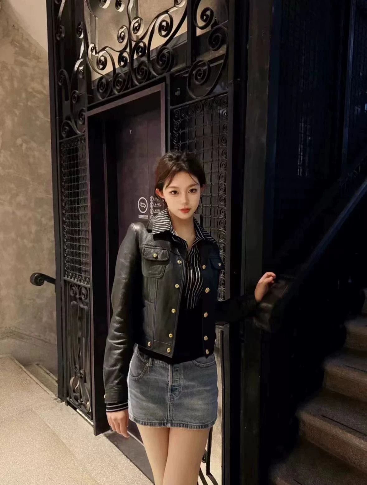 Celine Celine 23 Women's Sheepskin Leather Jacket 99 New 36 Size XS / US 0-2 / IT 36-38 - 5 Thumbnail