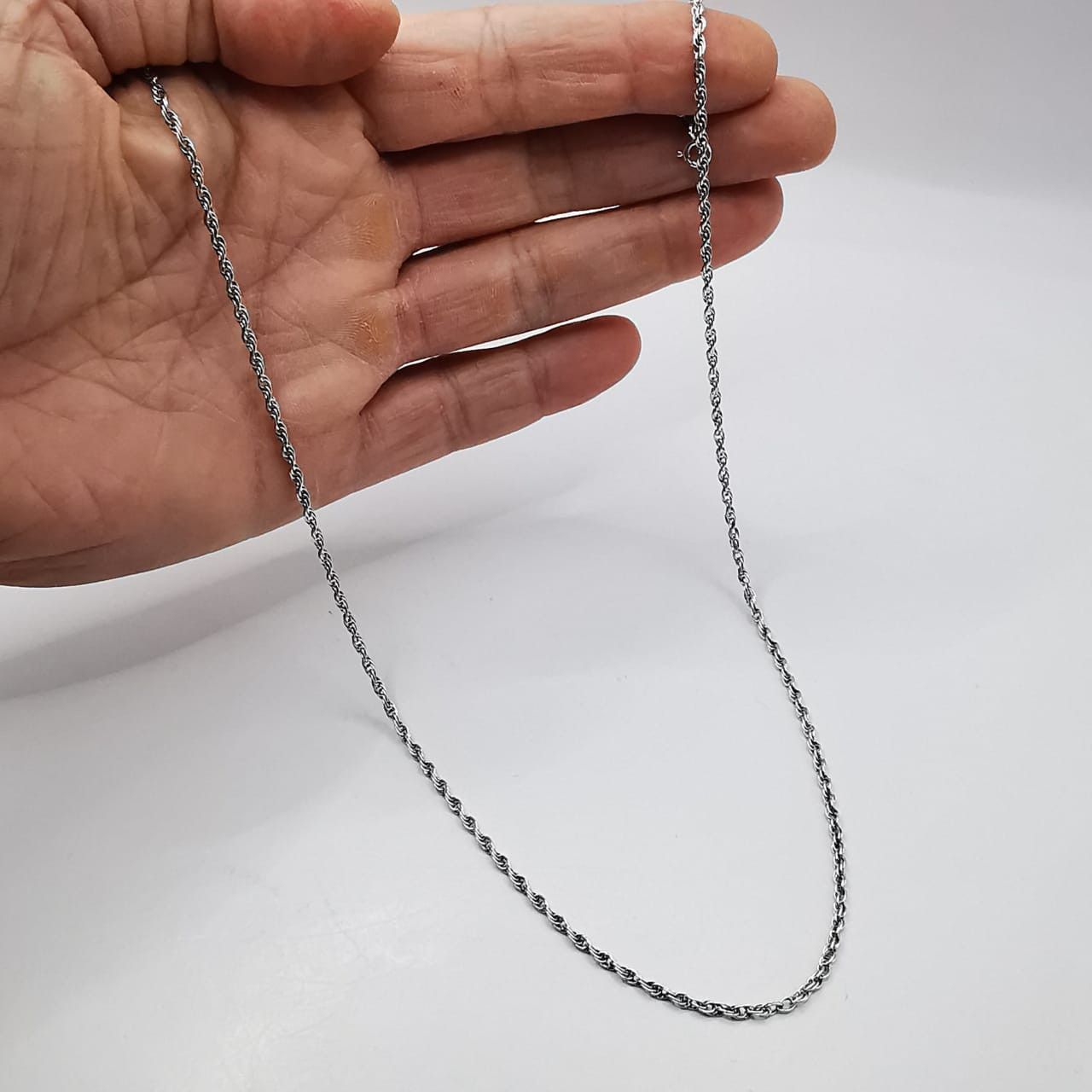Sterling Silver Vintage Chain Necklece,925 Sterling Silver,Signed , 5,60g Size ONE SIZE - 6 Thumbnail