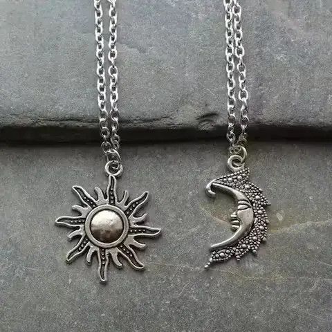 VIBE Sun + Moon Pendant Chain Necklace Size ONE SIZE - 2 Thumbnail