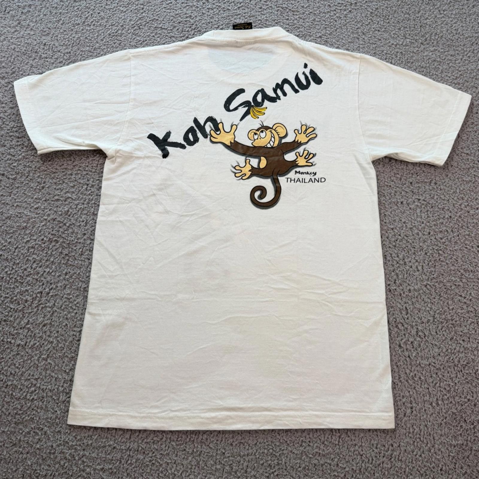 Other Koh Samui Thailand Monkey Graphic T-Shirt Mens Medium White Size US M / EU 48-50 / 2 - 3 Thumbnail