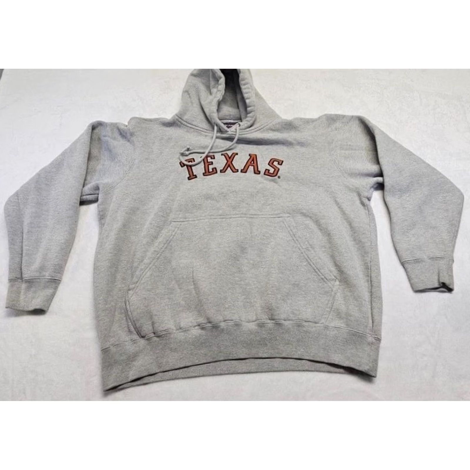NCAA Texas Longhorns Champs Hoodie Mens M Gray Fleece Pullover NCAA Sweatshirt Size US M / EU 48-50 / 2 - 2 Thumbnail