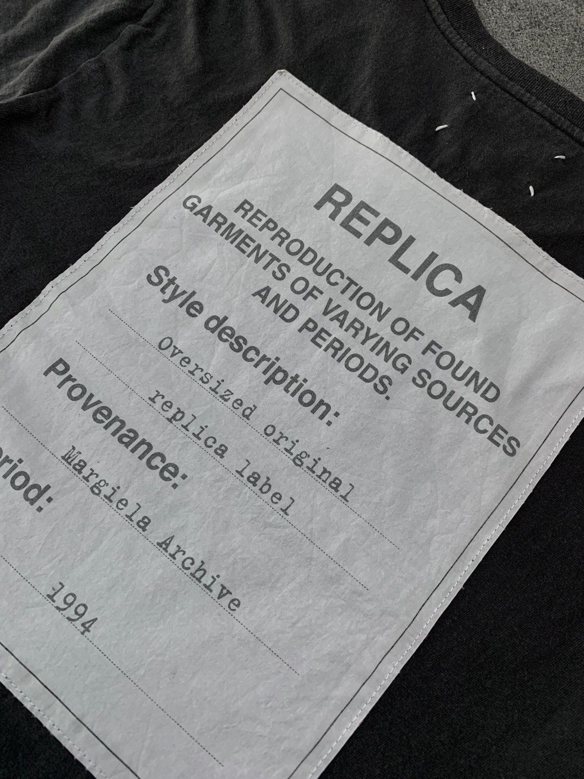 Maison Margiela Faded 1994 Oversized Replica tshirt - Medium Size US M / EU 48-50 / 2 - 4 Thumbnail