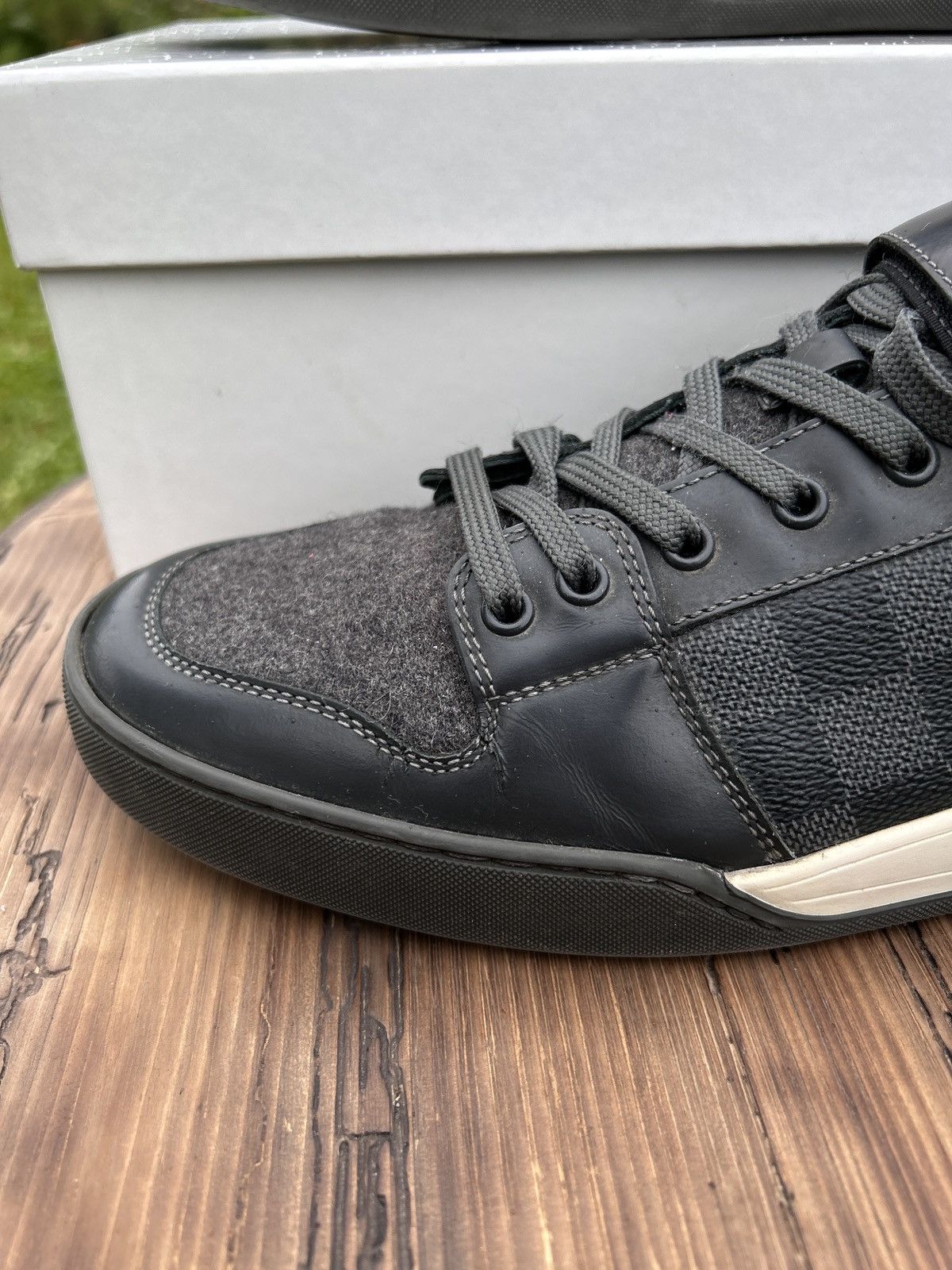 Louis Vuitton Louis Vuitton Elliptic Damier Graphite Low Top Sneakers Size US 7.5 / EU 40-41 - 10 Thumbnail