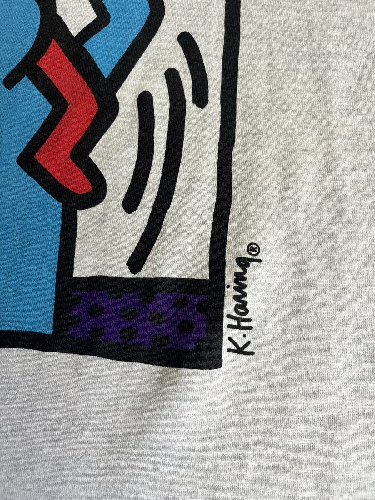 Arts & Science Vintage Keith Haring 80’s Pop Shop Art Tshirt Size US XL / EU 56 / 4 - 6 Thumbnail