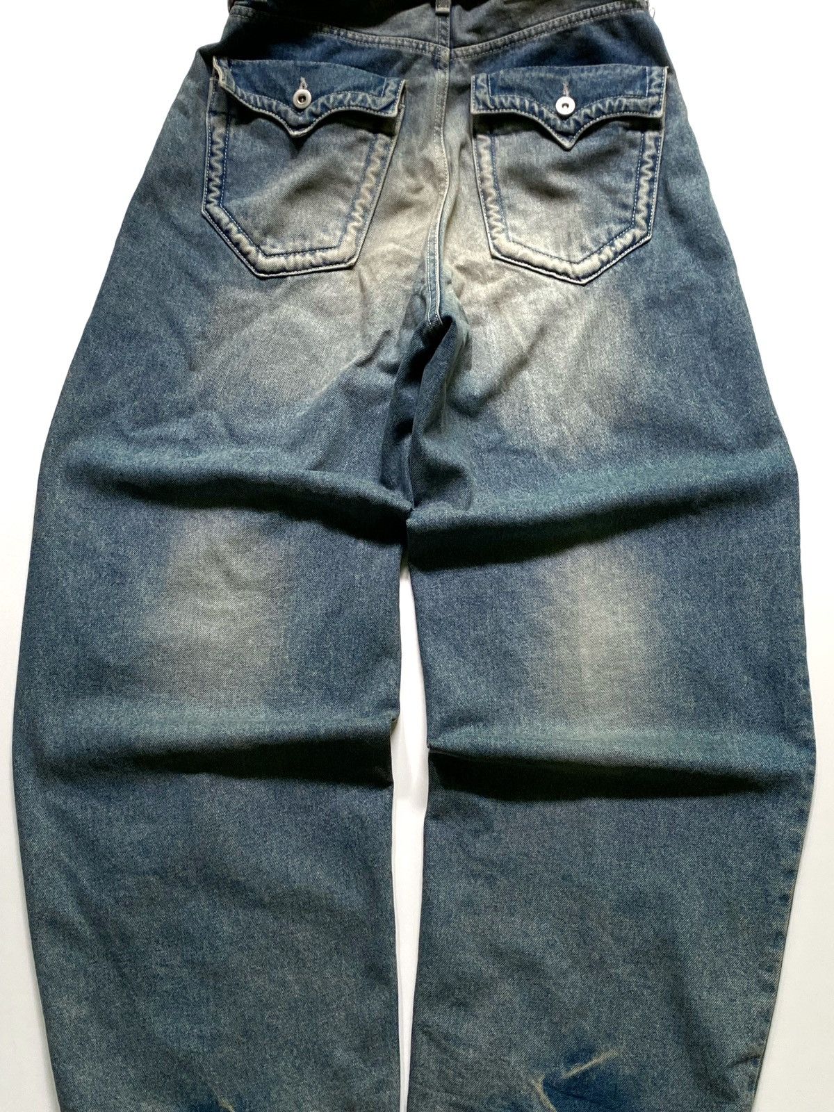 If Six Was Nine × JNCO × Vintage SICK💰 OOTJ Contrast Faded Baggy Jeans Size US 28 / EU 44 - 5 Thumbnail