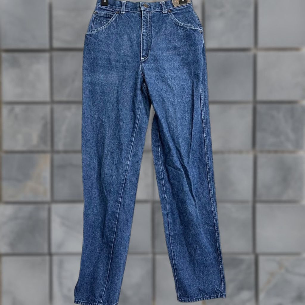 Vintage VINTAGE Roy Rodgers Jeans Junior 11 (28x34) Dark Blue High Waist Western Rodeo Women Jeans Size 32" / US 10 / IT 46 - 1 Thumbnail