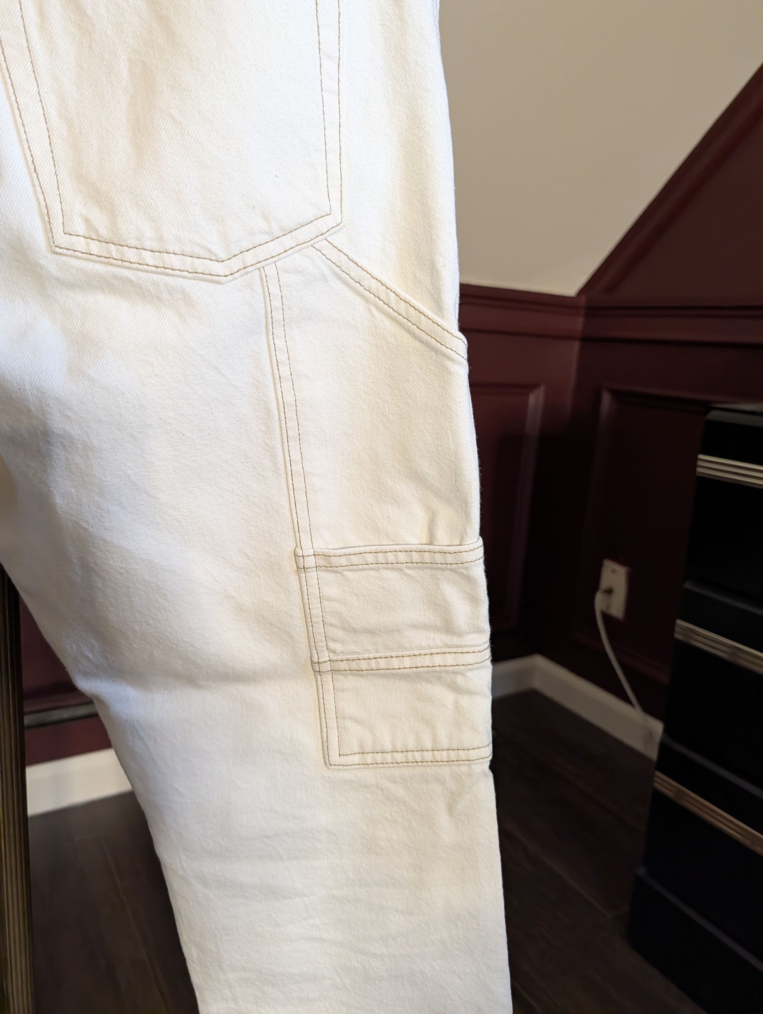 Frame Double knee carpenter jeans white Le Slouch 28 Size US 30 / EU 46 - 8 Thumbnail