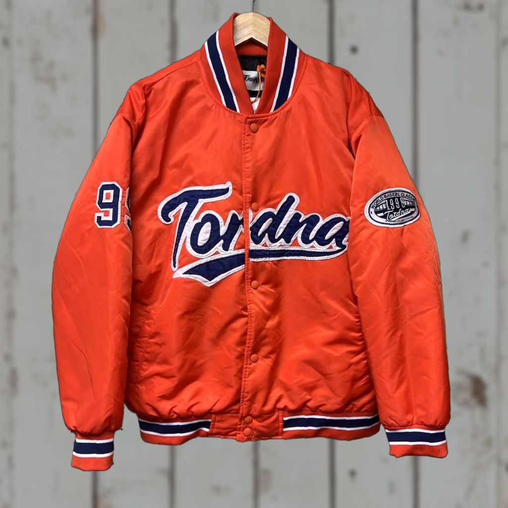 Vintage TORDNA DNA Bomber Jacket Snap Orange M Unisex Adults Women’s Baseball Winter NWT New Personalization Available Stadium Streetwear Mid-Length Size US M / EU 48-50 / 2 - 1 Thumbnail
