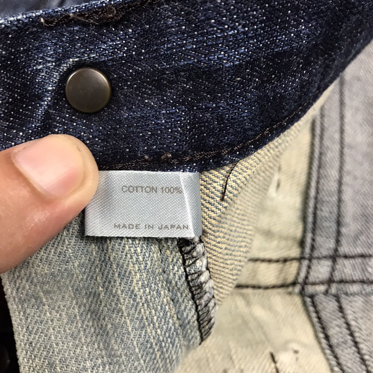Number (N)ine NUMBER NIME LIGHT DENIM BUSHPANTS DISTRESS JEANS Size US 30 / EU 46 - 20 Thumbnail