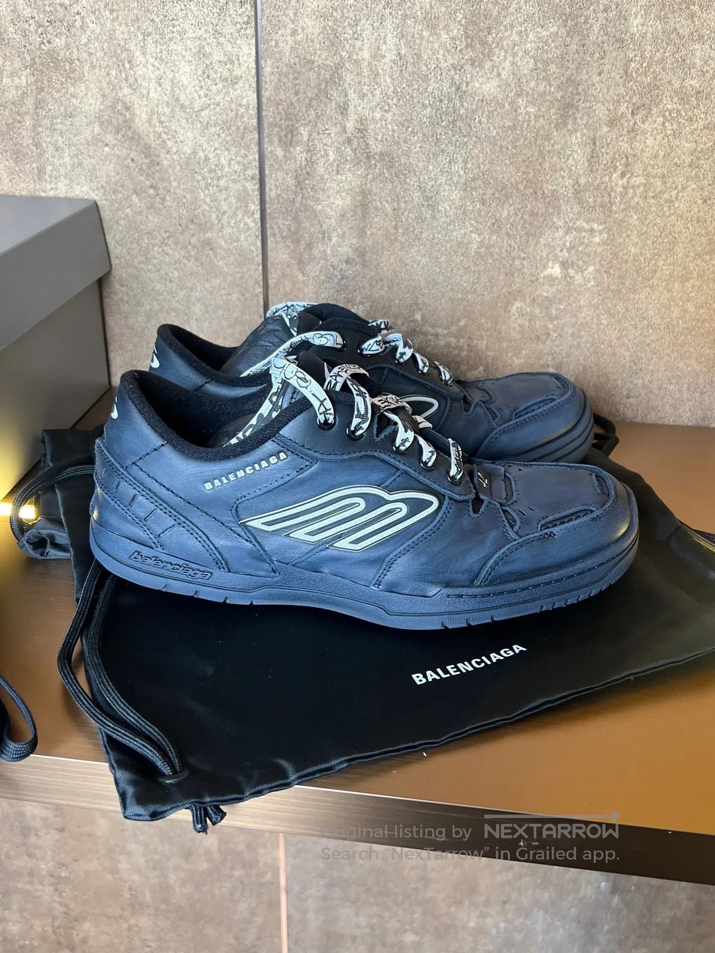 Balenciaga Balenciaga Black Hamptons Sneakers| Size US 9 / EU 42 - 1 Thumbnail