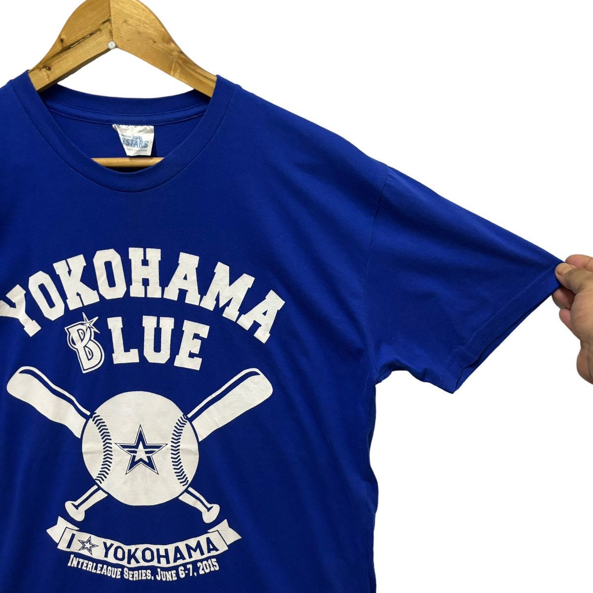 If Six Was Nine × Vintage Baystars Yokohama Blue Baseball Japan League Tshirt Size US L / EU 52-54 / 3 - 6 Thumbnail