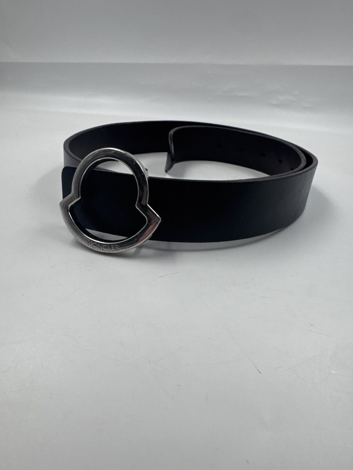 Moncler Black Belt with Iconic Silver Buckle Ferragamo Men main image 3