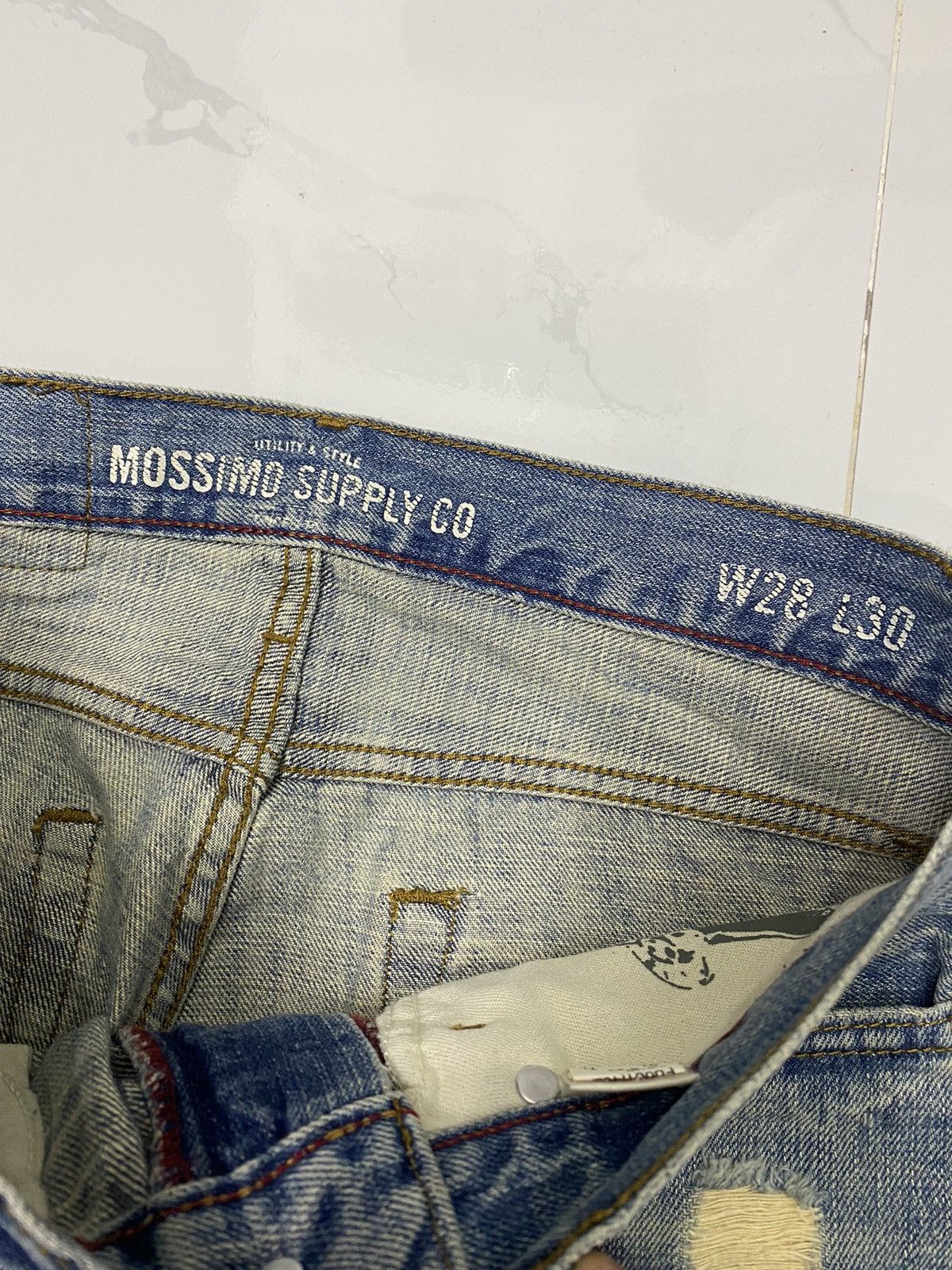 Japanese Brand × Mossimo 🔥DISTRESSED DENIM MOSSIMO SUPPLY CO DENIM JEANS Size US 31 - 8 Thumbnail