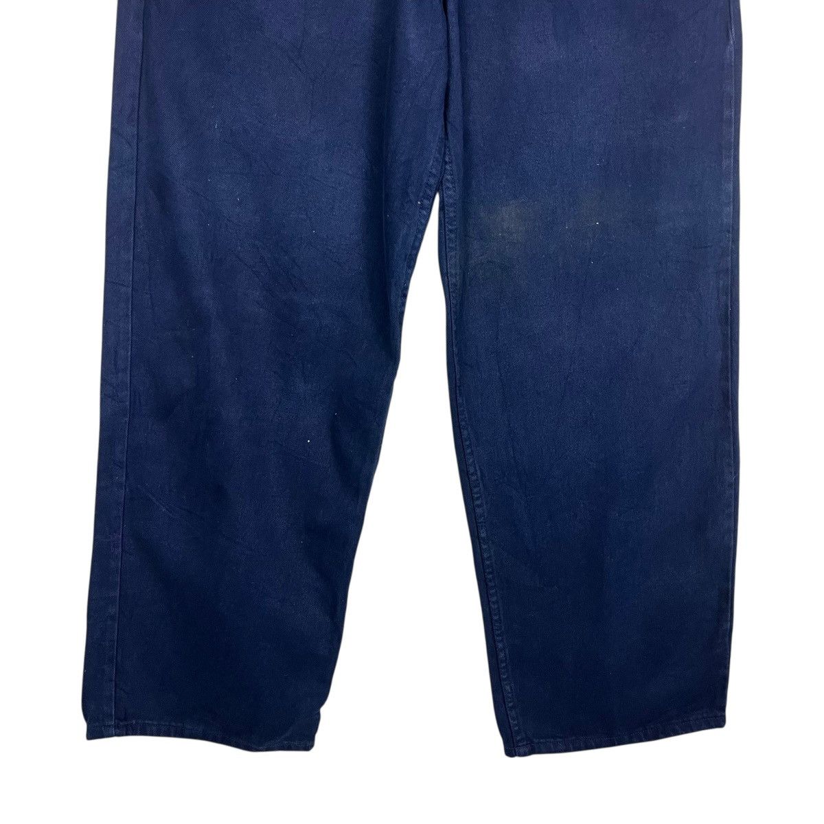 American Apparel Vintage Wideleg Dark Blue Denim Jeans Size US 35 - 4 Thumbnail