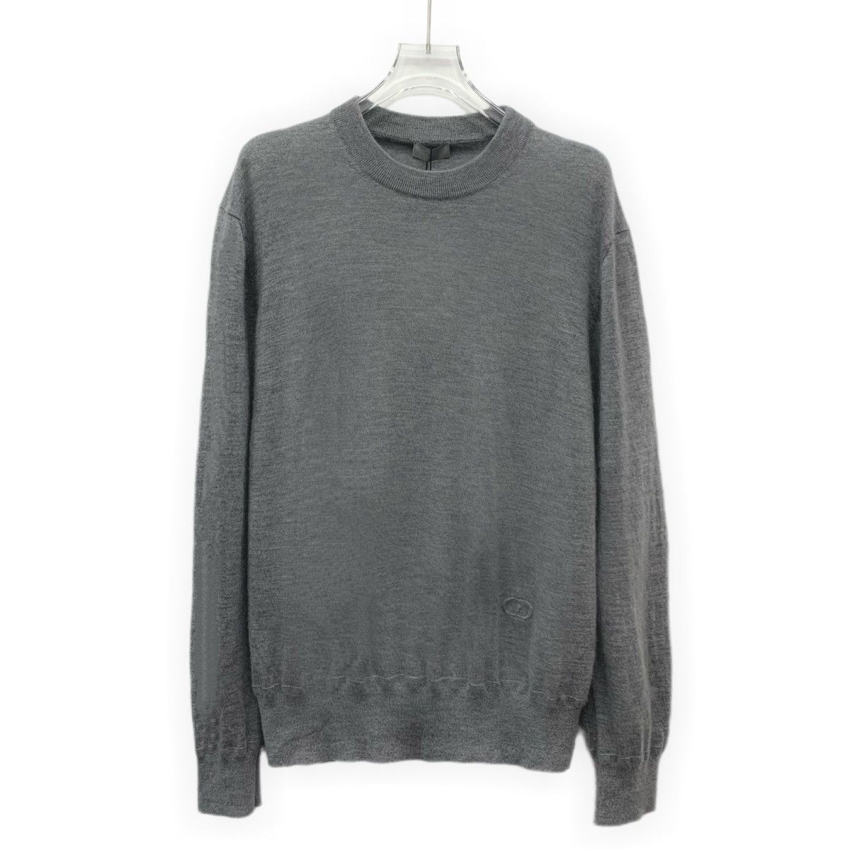 Dior Dior Grey Cashmere Long Sleeve Knit Sweater K26WX Size US L / EU 52-54 / 3 - 1 Thumbnail