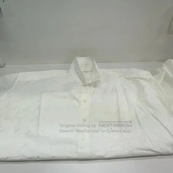 Balenciaga Balenciaga White Pocket Detail Long Sleeve Shirt. Size US M / EU 48-50 / 2 - 2 Thumbnail