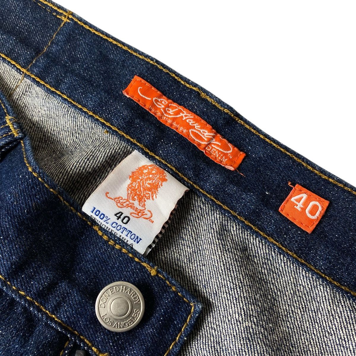 Ed Hardy 🚨CYBER WEEK🚨 Don Ed Hardy embroidery baggy denim pants Size US 40 / EU 56 - 8 Thumbnail