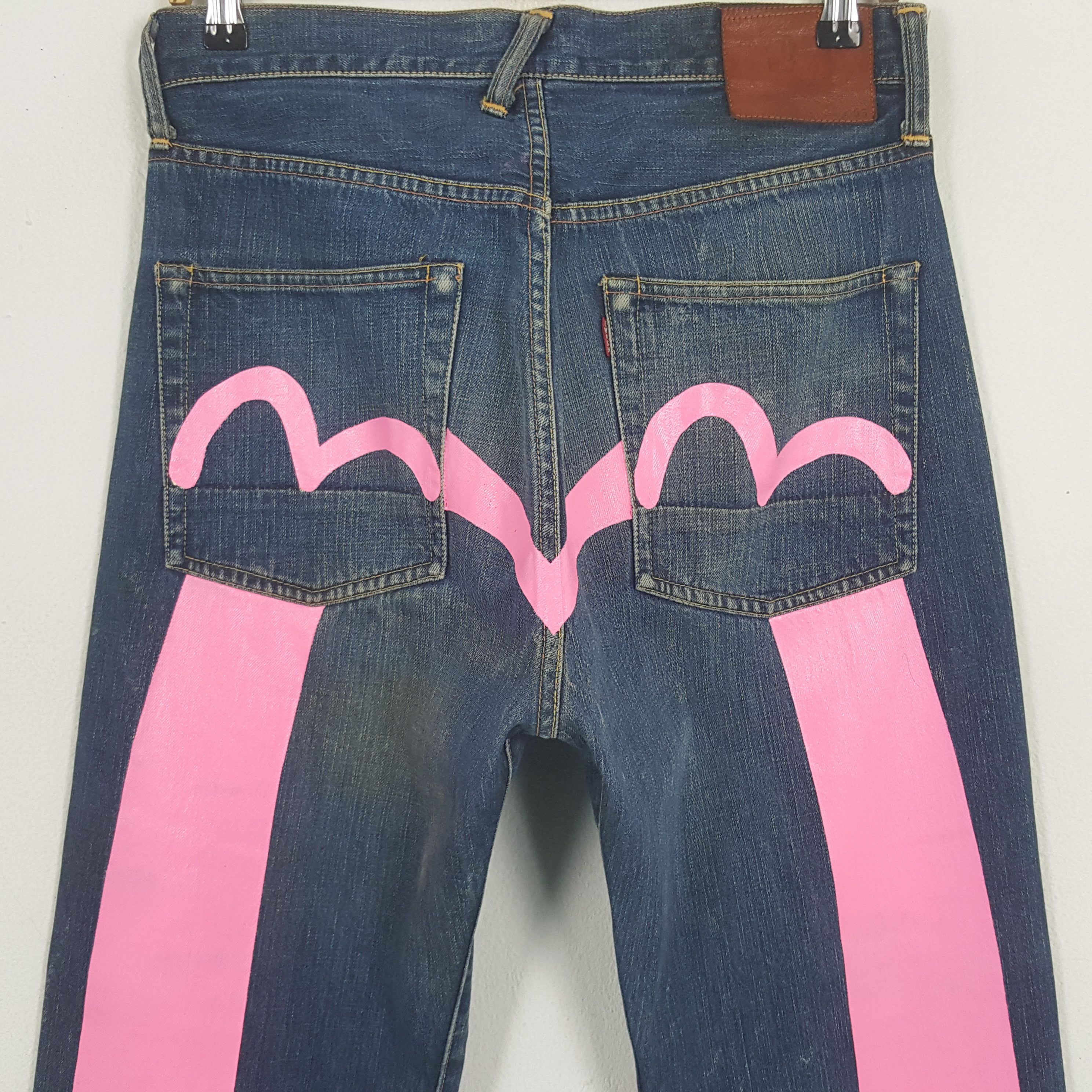 Evisu × Japanese Brand × Vintage Vintage Evisu Japanese Brand Daicock Custom Art Denim Jeans Size US 30 / EU 46 - 2 Thumbnail