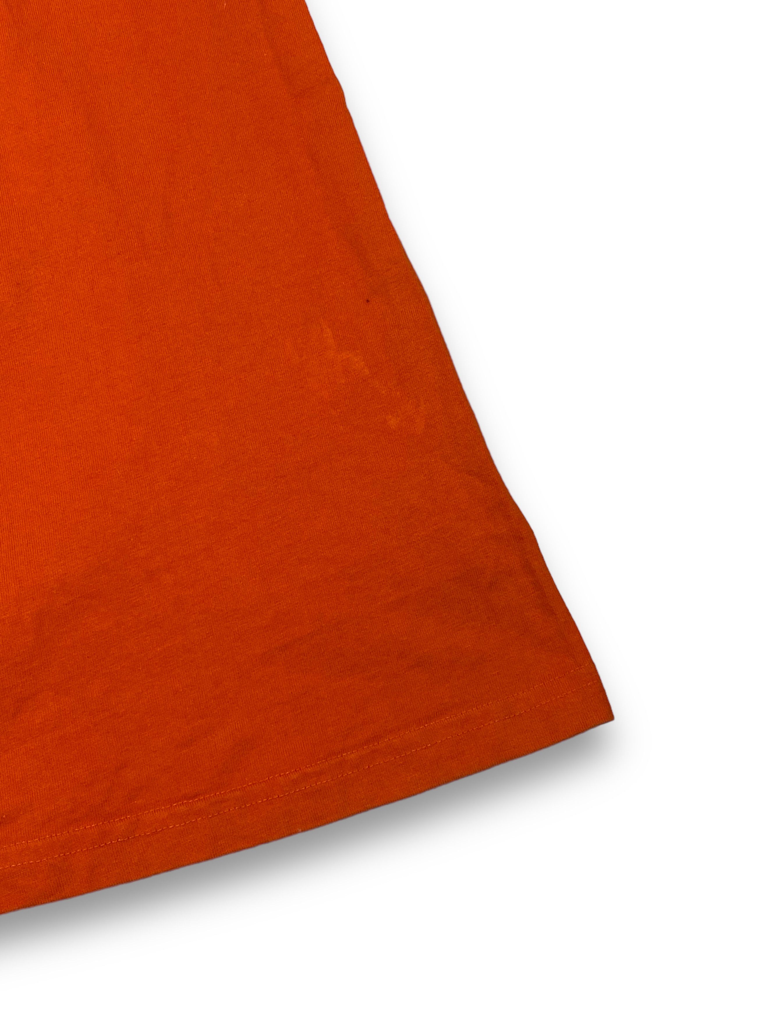 Harley Davidson Vintage HARLEY DAVIDSON US Made Big Logo Orange T-Shirt M745 Size US L / EU 52-54 / 3 - 11 Thumbnail