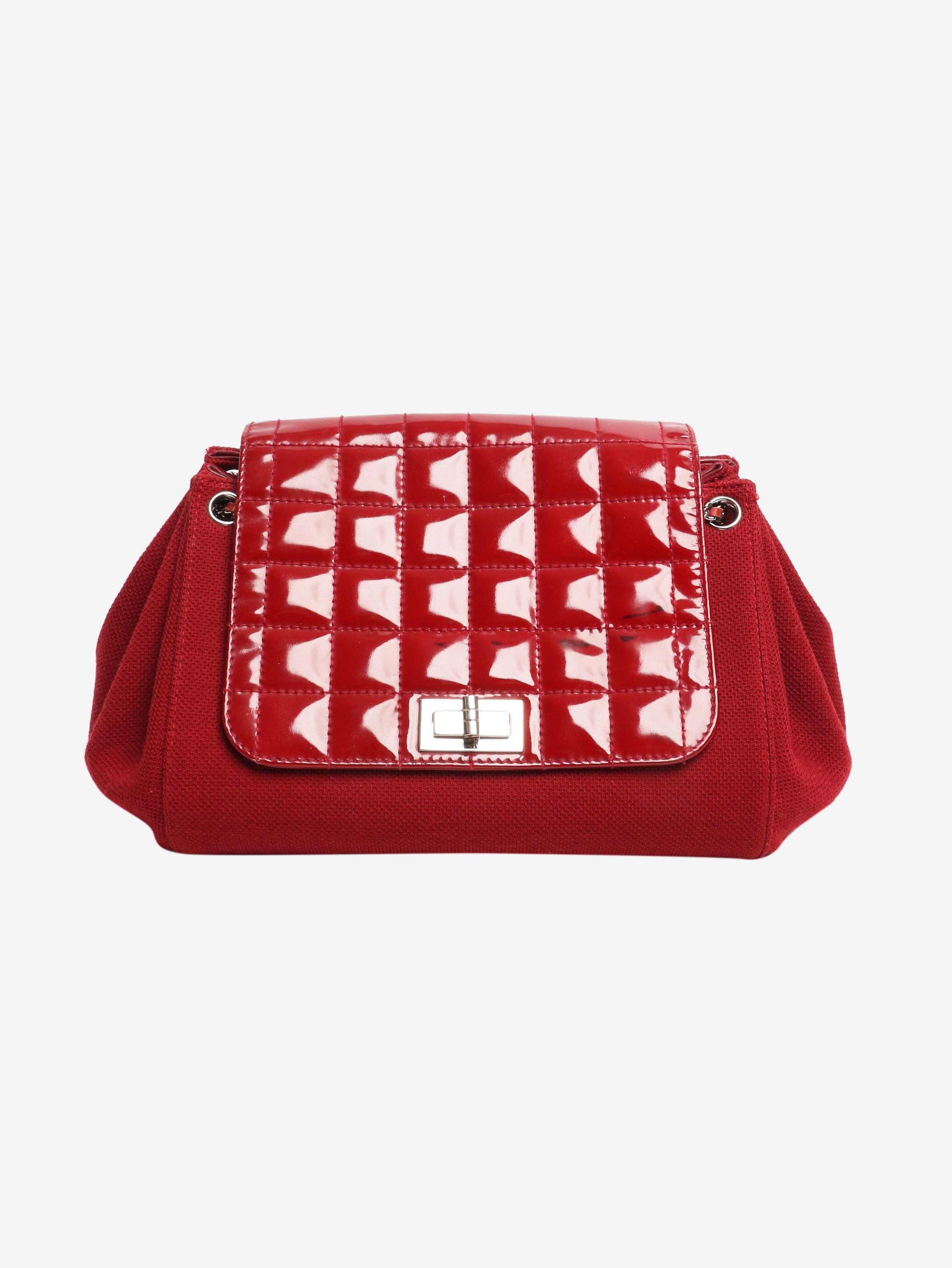 Chanel Vintage Red quilted accordion flap shoulder bag Size ONE SIZE - 1 Thumbnail