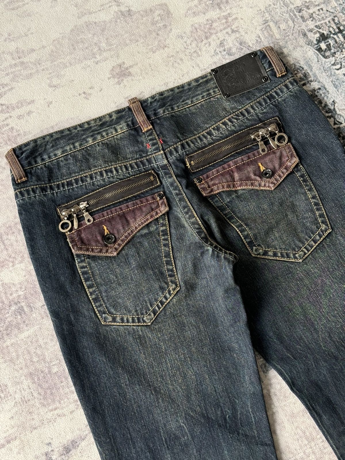 semanticdesign Vintage Semantic Design Tactical Flared Denim / Tornado Mart Size US 35 - 8 Thumbnail