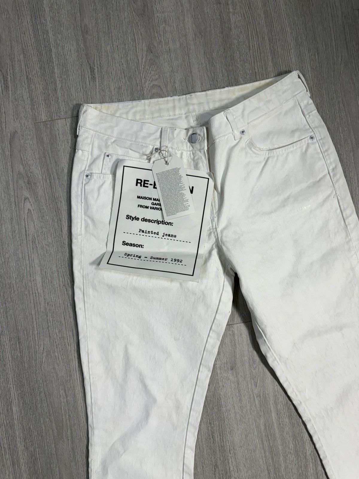 H&M × Maison Margiela Maison Martin Margiela × H&M Re-Edition Painted Jeans Size 27" / US 4 / IT 40 - 4 Thumbnail