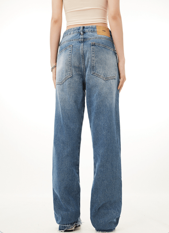 Japanese Brand × Jean American retro loose straight wide-leg Cleanfit flared jeans Size US 32 / EU 48 - 5 Thumbnail