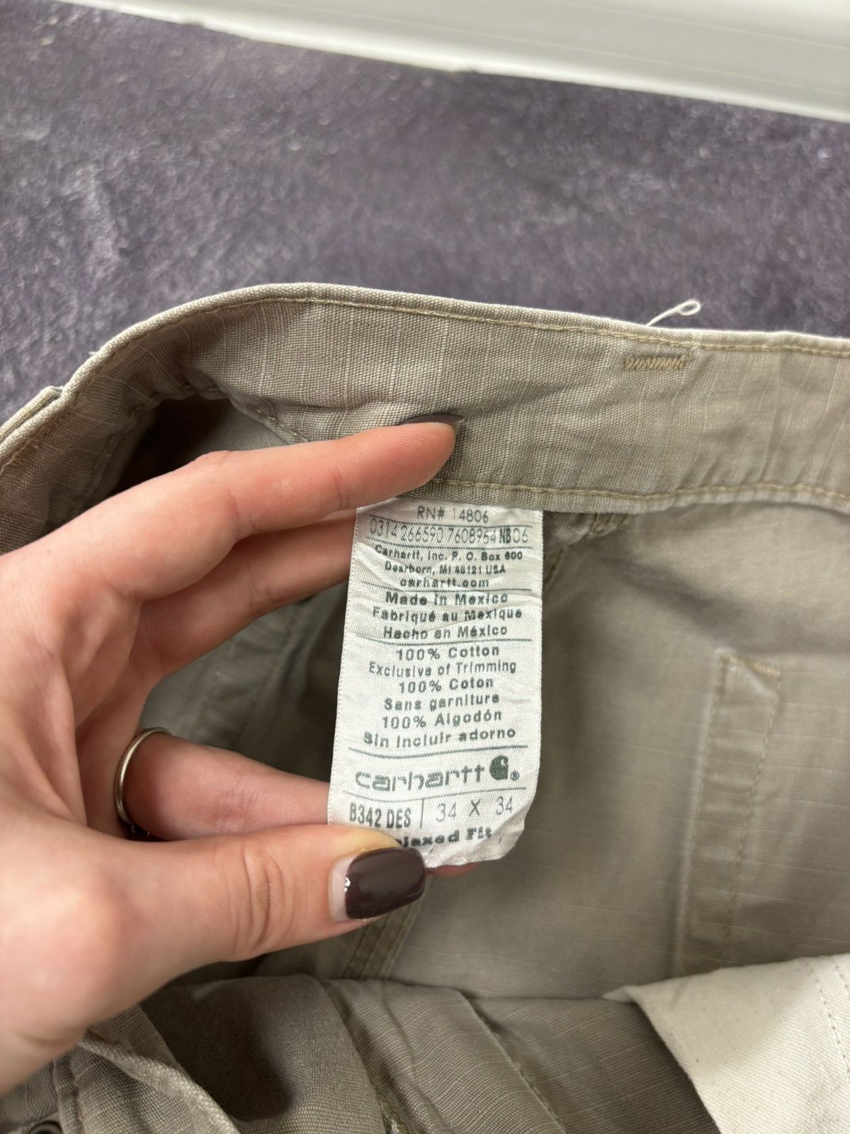 Carhartt Vintage Carhartt Y2K Relaxed Fit Work Hype Baggy Cargo Pants Size US 34 / EU 50 - 16 Thumbnail