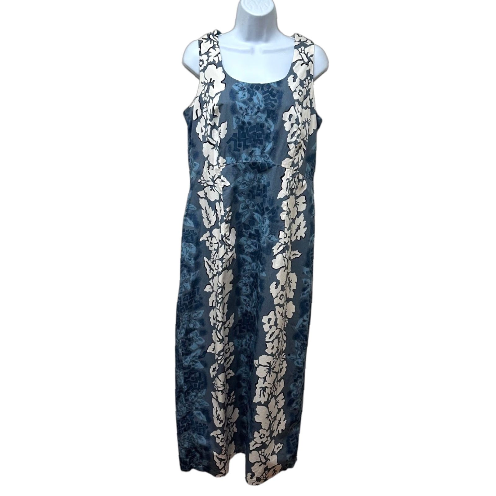 Hilo Hattie VINTAGE Hilo Hattie Hawaiian Aloha Sundress Women’s Size 16 Blue Floral Cotton Luau Casual Size XXL / US 16-18 / IT 52-54 - 1 Thumbnail