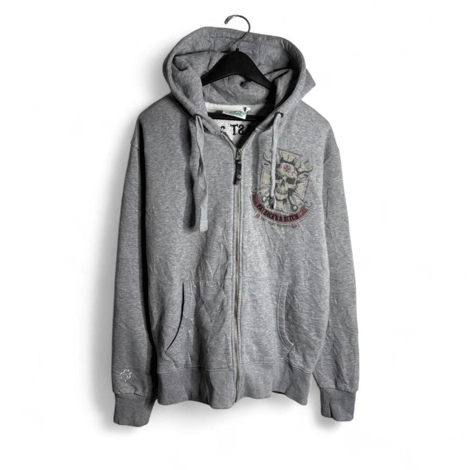 West Coast Choppers Vintage west coast choppers grey full zip hoodie skull y2k M Size US M / EU 48-50 / 2 - 3 Thumbnail