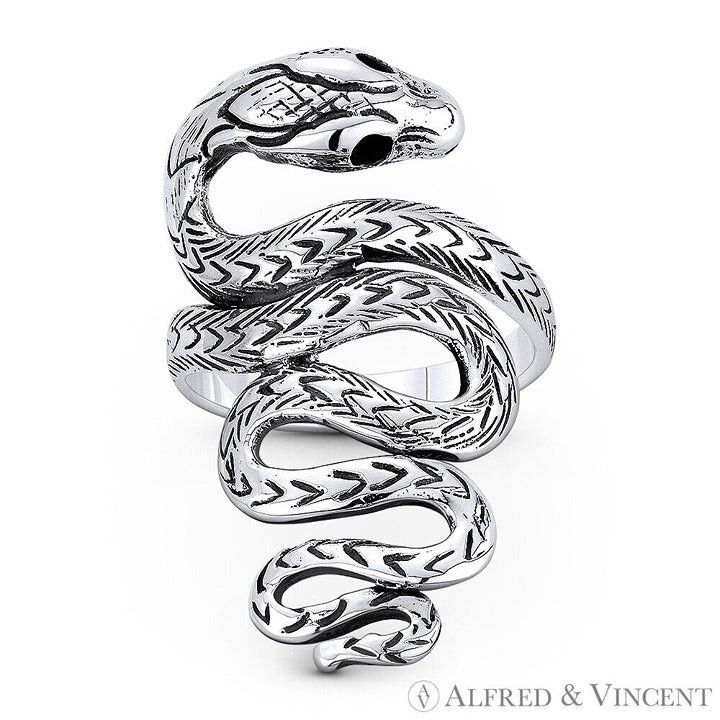 Other Snake Spirit Animal Serpentine Charm Boho Ring Size 8 Size ONE SIZE - 1 Preview