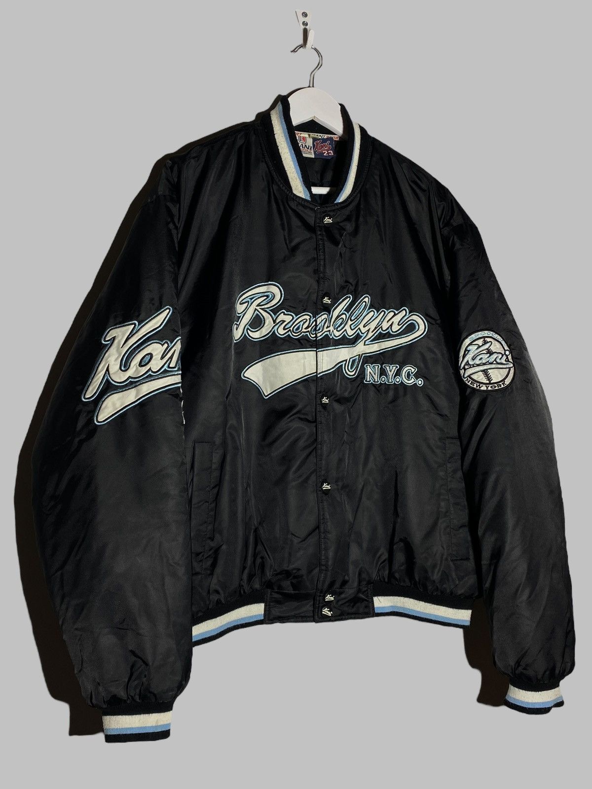 Karl Kani 🔥 Y2K KARL KANI BOMBER JACKET BROOKLYN NYC HIP HOP STYLE Size US M / EU 48-50 / 2 - 3 Thumbnail