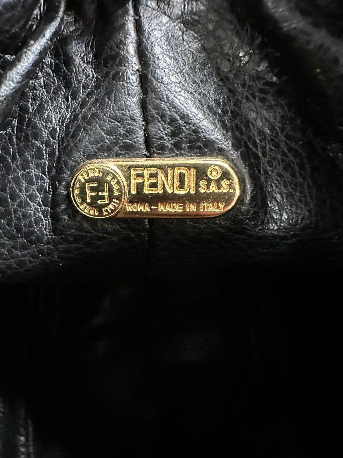 AUTHENTIC VINTAGE FENDI LEOPARD MINI VANITY POUCH