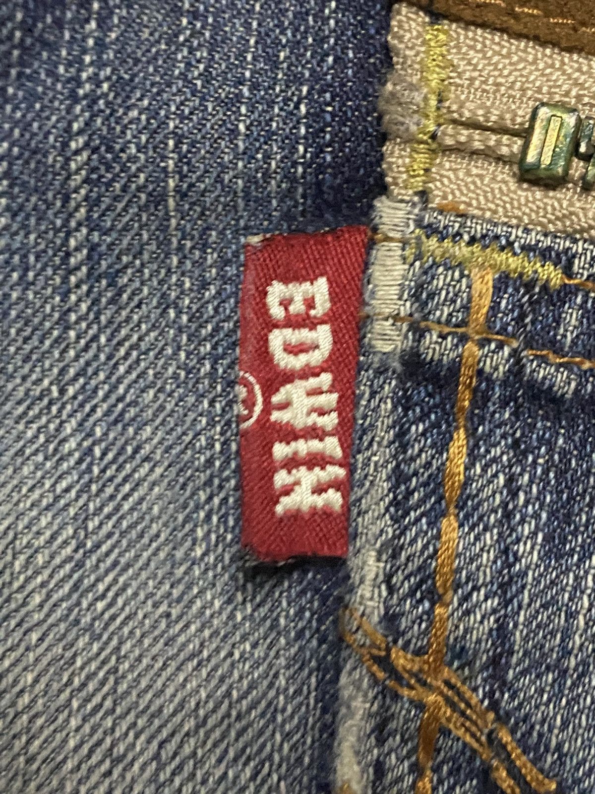 Junya Watanabe Vintage Edwin XV Mud Wash Diatressed Baggy Jeans Size US 32 / EU 48 - 14 Thumbnail