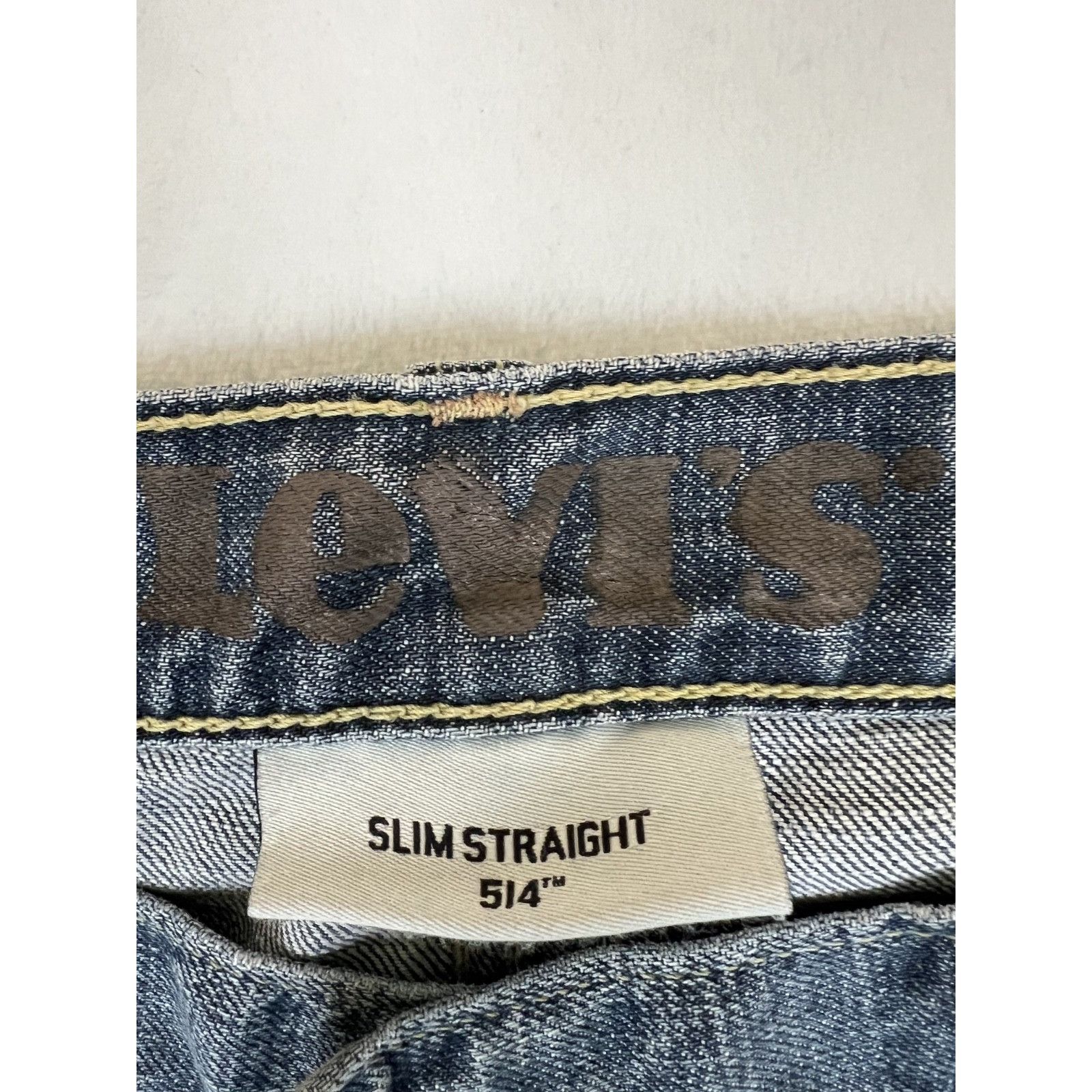 Levi's Levi's 514 Blue Denim Jeans Size 36x30 Slim Straight Dark Wa Size US 36 / EU 52 - 2 Thumbnail