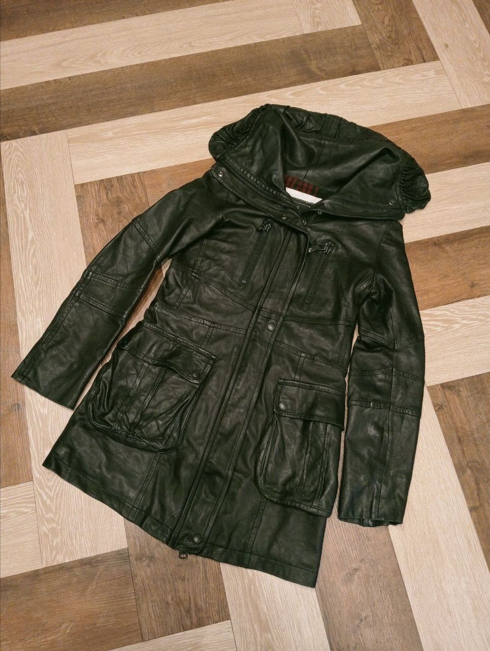 ATSURO TAYAMA JAPANESE ATSURO TAYAMA LONG LEATHER JACKET Size S / US 4 / IT 40 - 2 Thumbnail